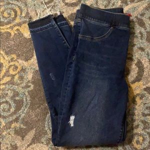 Spanx distressed skinny Jean size Medium